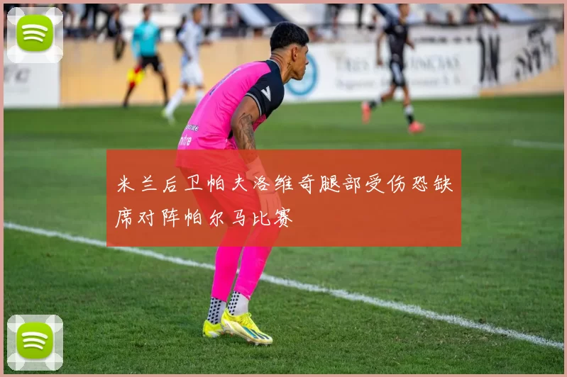 米兰后卫帕夫洛维奇腿部受伤恐缺席对阵帕尔马比赛